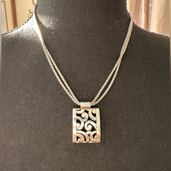 Brighton Jewelry - BRIGHTON 🖤 “Deco Lace” Double Strand Necklace- Retired